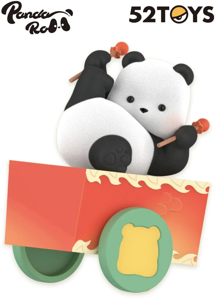 Panda Roll Blind Box Figures Dragon Boat Racing 10 cm - 1 Unidade Aleatória